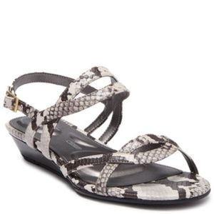 Rockport Zandra Snake Embossed Slingback Sandals